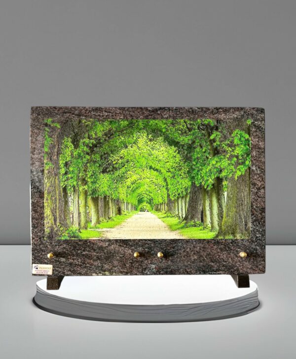 Plaque avec Forêt en Granit