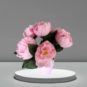 Fleurs Roses en Pot